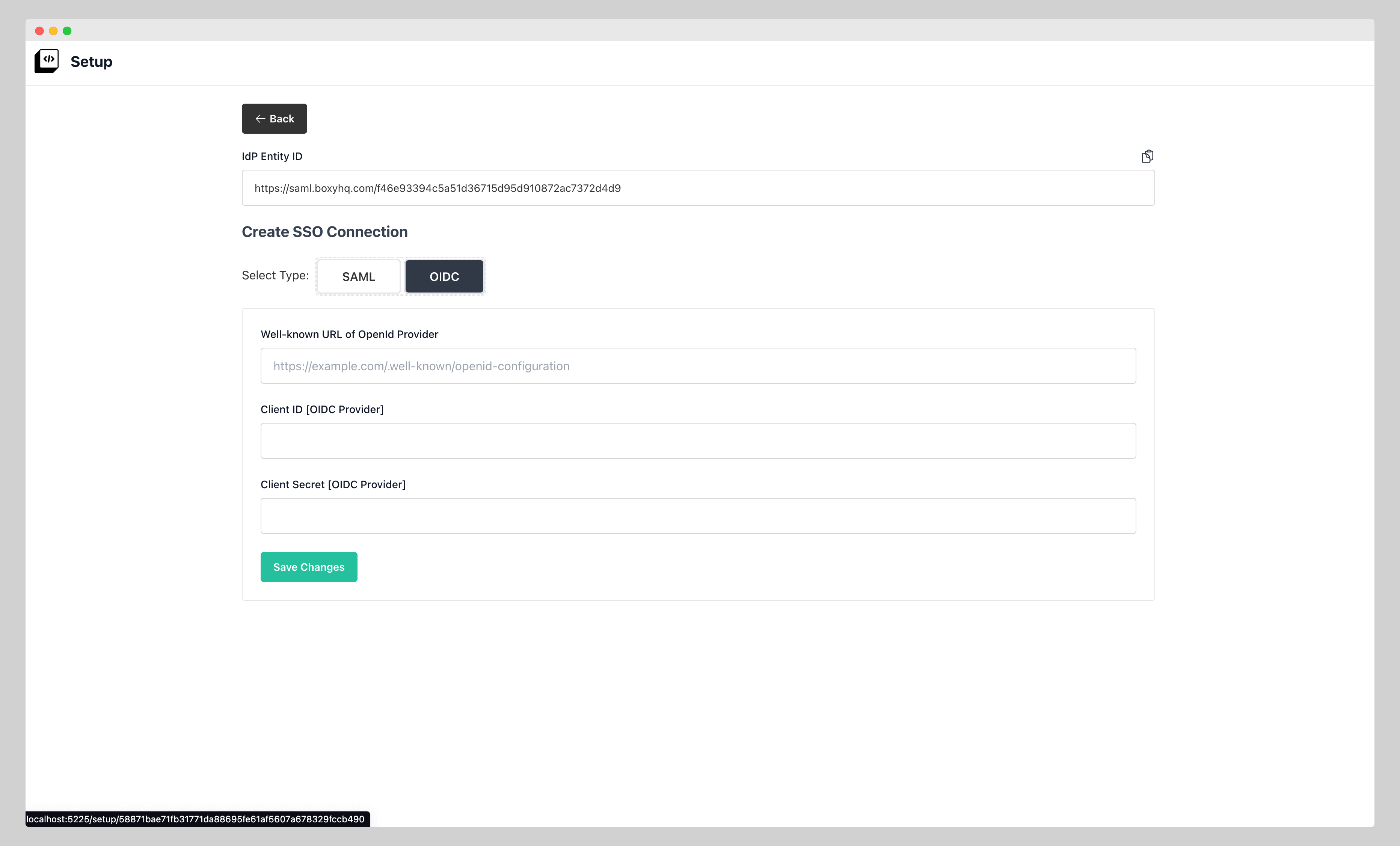 setup link sso oidc
